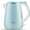 Havells Electric Kettle Aqua Plus 1250 Watts 1.2 liters , Double Layered Cool Touch Outer Body | 304 Rust Resistant SS Inner Body with Auto Shut Off | Wider Mouth | 2 Yr Manufacturer Warranty (Blue)